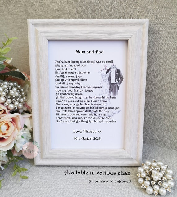 Mum and dad wedding cheap gifts