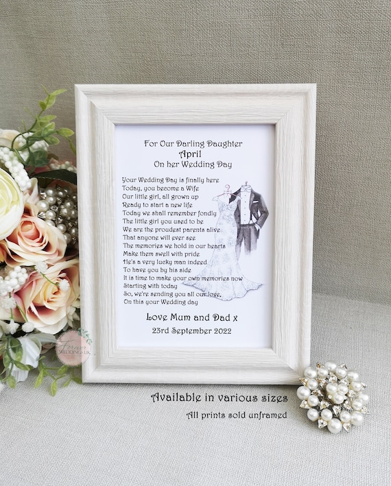 Personalised wedding hotsell gift for daughter