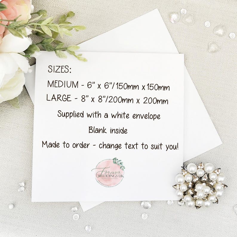 Son Wedding Day Card, Personalised Groom wedding morning card, Keepsake from Parents of the Groom, Sentimental Card, On your wedding day image 2