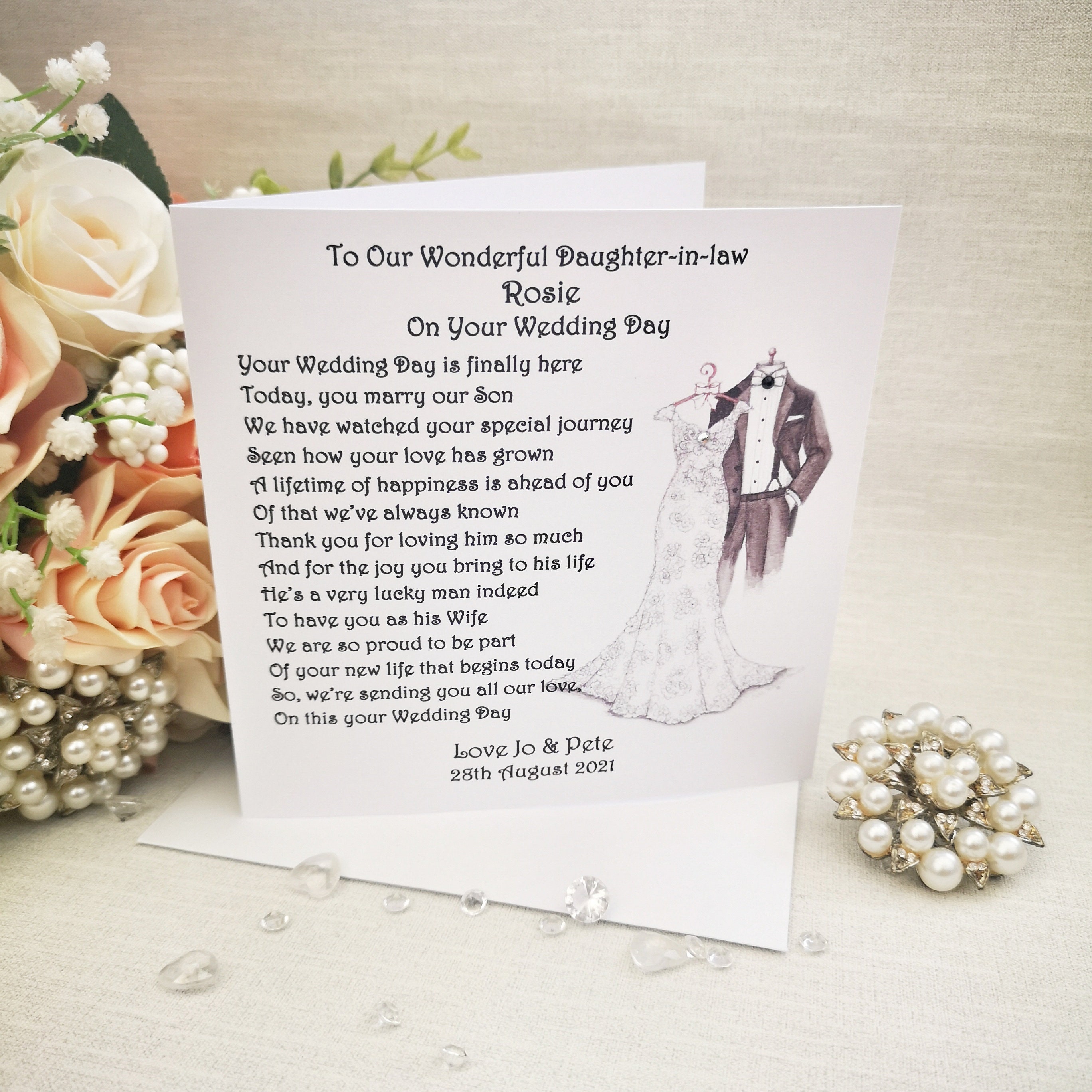 Idées Cadeaux Pour Belle-fille, Carte Portefeuille Pour Future Belle-fille, Cadeau D'anniversaire Unique Pour Belle-fille Préférée, Anniversaire De Mariage De La Part De Belle-mère