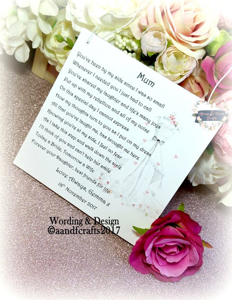 Gift from Bride Personalised Mother of the Bride Gift