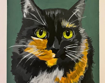Custom Hand-painted Pet Portrait
