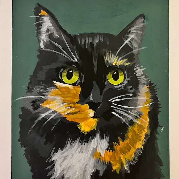 Custom Hand-painted Pet Portrait