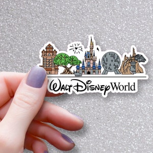 Walt Disney World All Parks Skyline Sticker