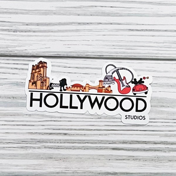 Hollywood Studios Walt Disney World Skyline Sticker