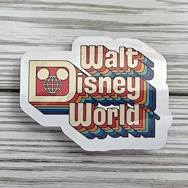 Walt Disney World Retro Logo Sticker