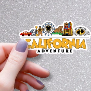 California Adventure Disneyland Skyline Sticker