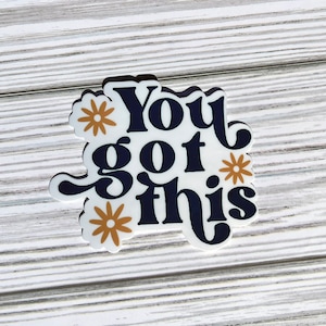 You Got This Fun Retro Sticker
