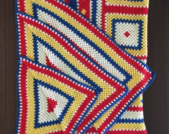 colorful throws etsy