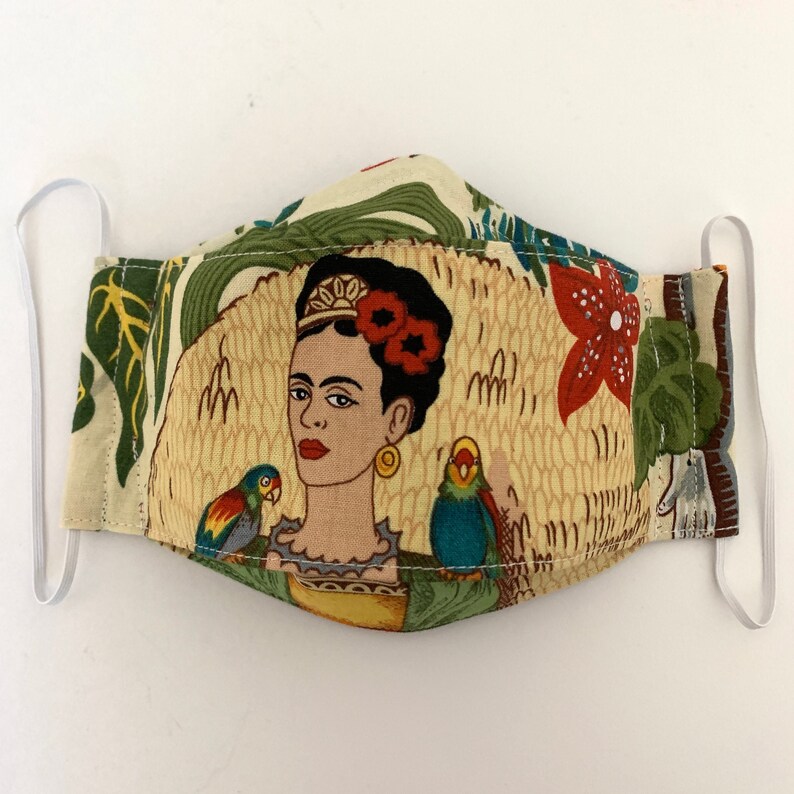 Frida Kahlo Face Mask Filter Pocket Mask Women Size Origami 3D Etsy