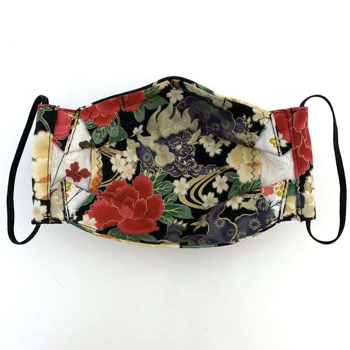 Foo Dog Mask in 4 Colors Origami Face Mask With Filter Pocket Etsy