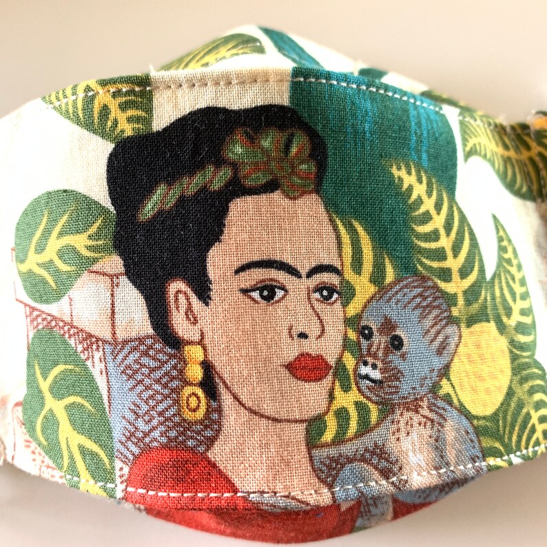 Frida Kahlo Face Mask Filter Pocket Mask Women Size Origami 3D Etsy