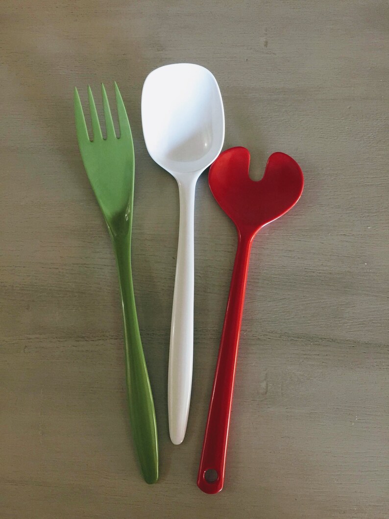 Vintage Hutzler Rosti Mepal Utensil Set Mid Century Modern Cooking Utensils