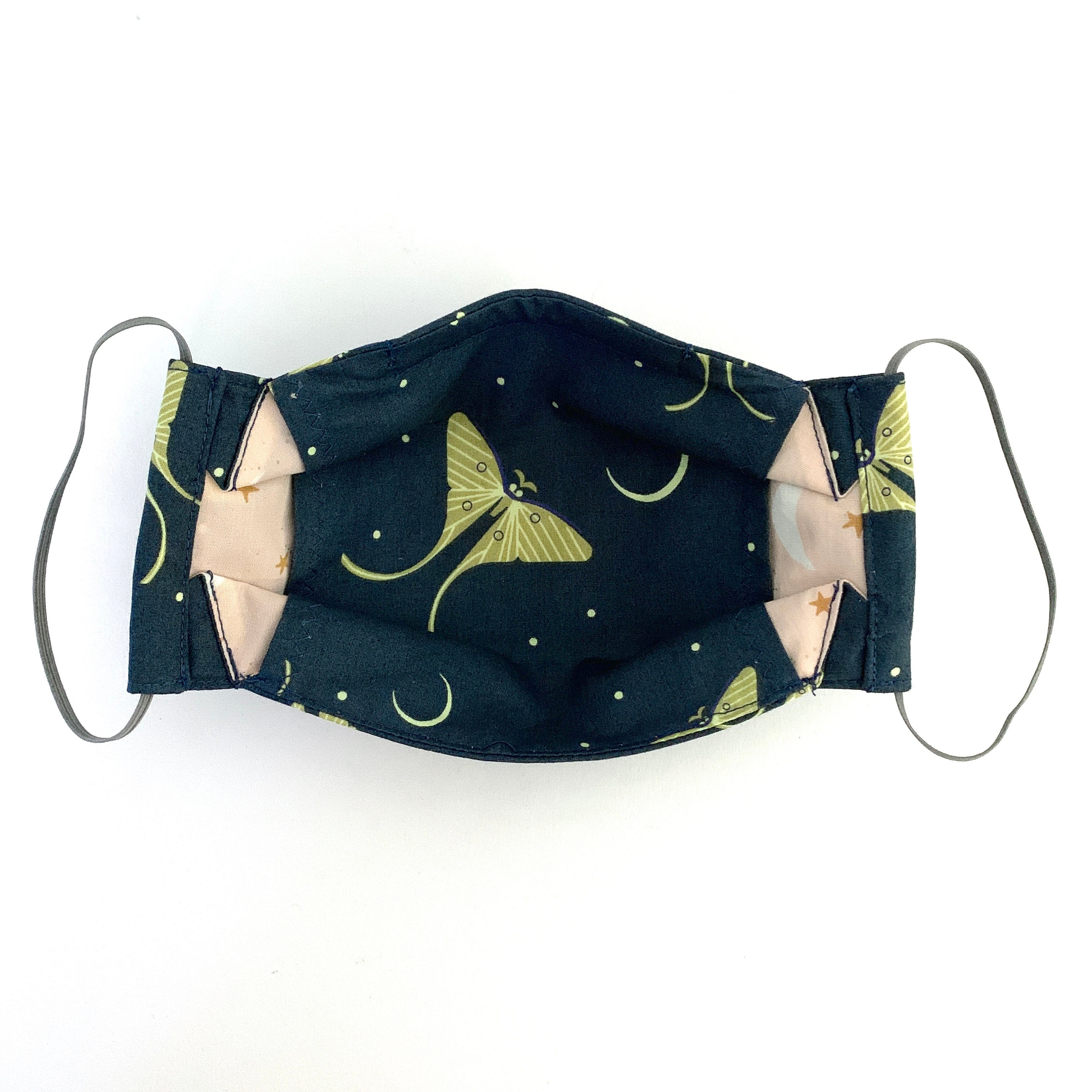 Luna Moth Mask 3D Origami Face Mask With Filter Pocket Charley Etsy