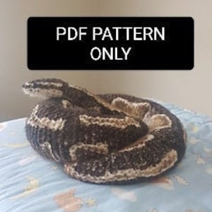Ball Python Plush PDF Crochet Pattern