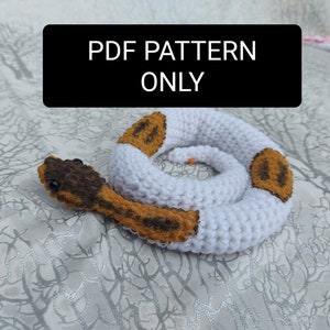 Small Ball Python Plush PDF Crochet Pattern