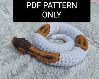 Small Ball Python Plush PDF Crochet Pattern