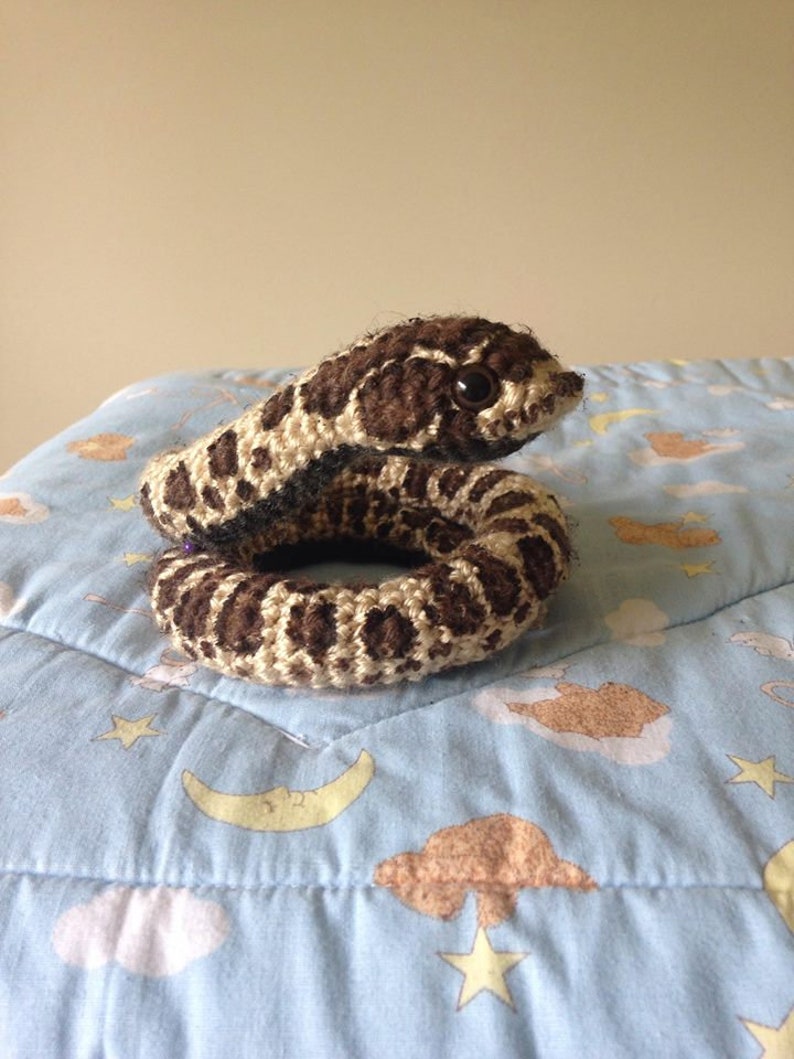 PDF PATTERN ONLY Hognose Snake Plush Crochet Pattern image 1