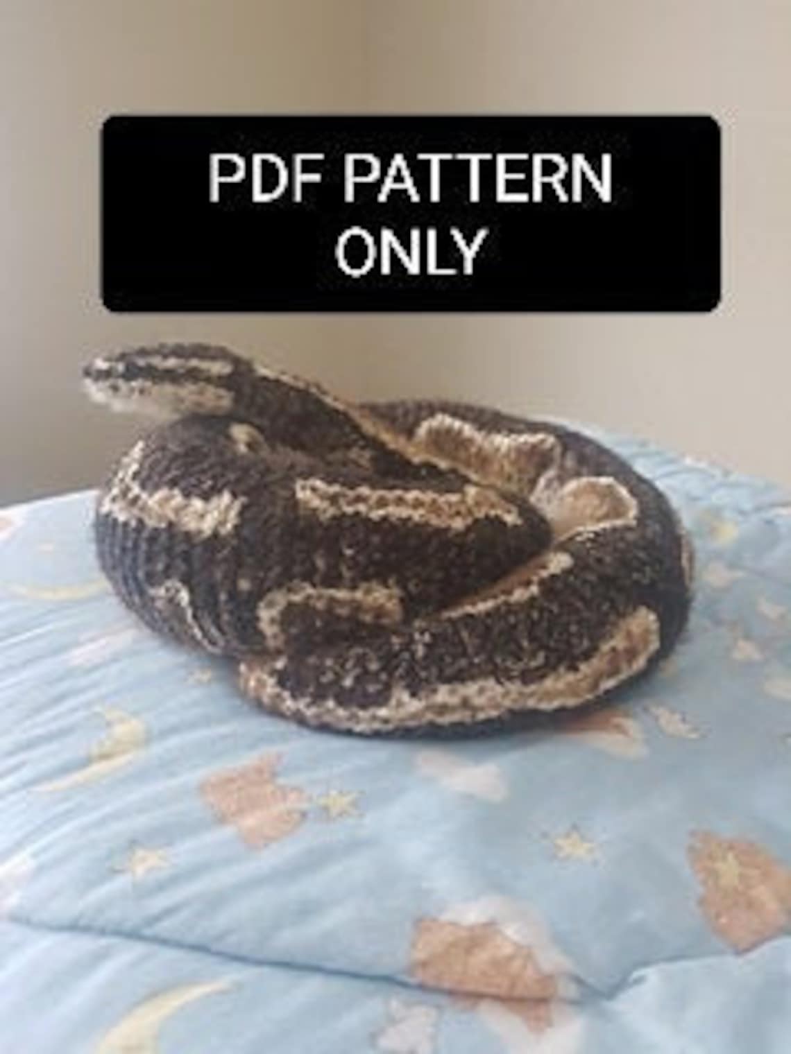Ball Python Plush PDF Crochet Pattern - Etsy