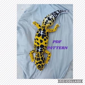 Large Leopard Gecko Plush PDF Crochet Pattern