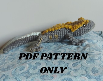 PDF PATTERN ONLY Crested Gecko Crochet Pattern