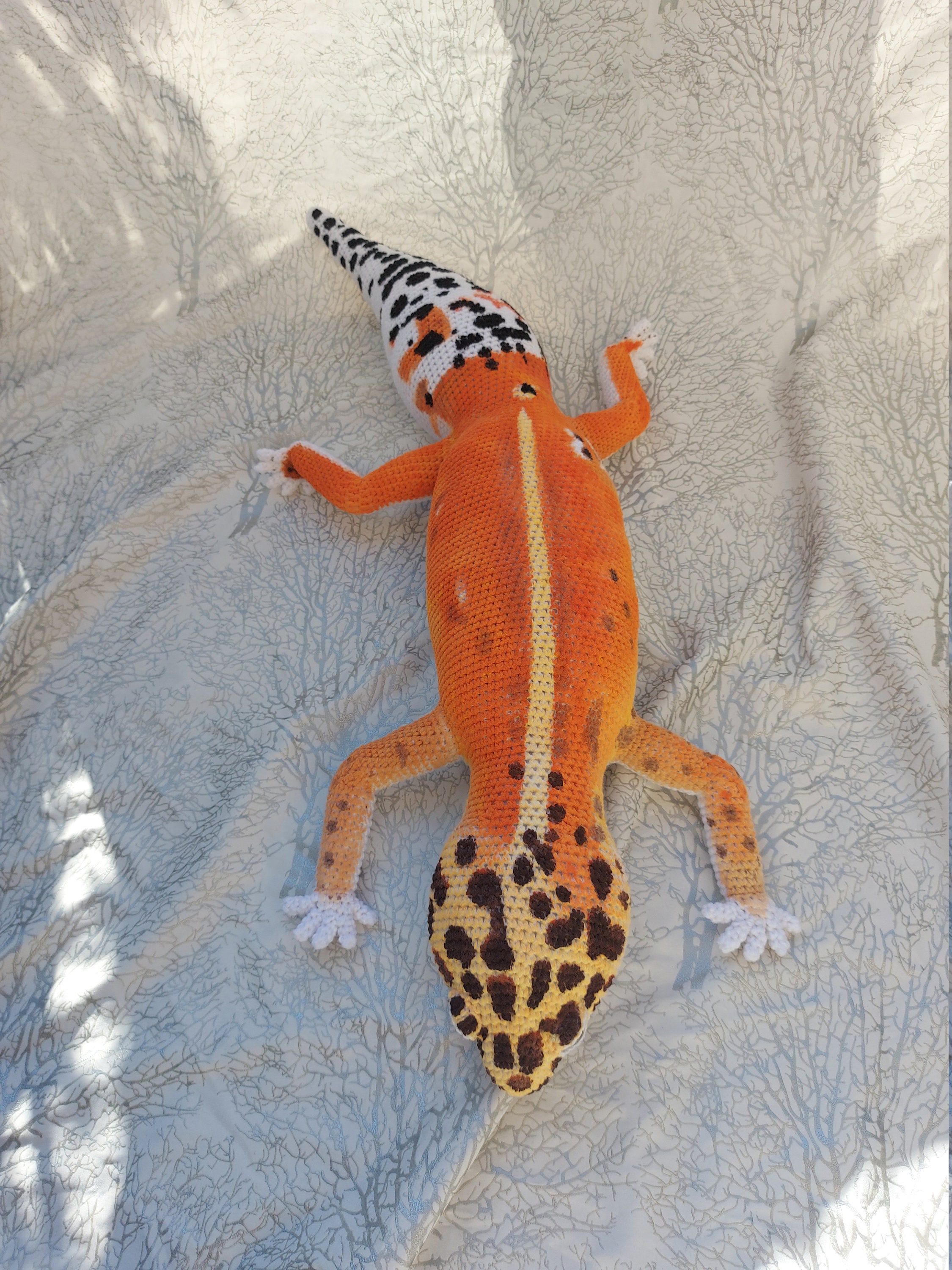 Large Leopard Gecko Plush PDF Crochet Pattern | Etsy
