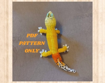 Leopard Gecko PDF Crochet Pattern PATTERN ONLY