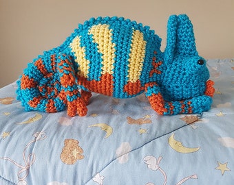 PDF PATTERN ONLY Veiled Chameleon 2 Plush Crochet Pattern