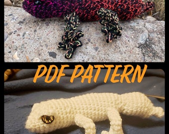 PDF ONLY Knob-tailed Gecko PDF Crochet Pattern