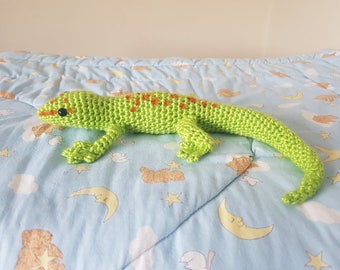 PDF PATTERN ONLY Madagascar Giant Day Gecko Plush crochet pattern