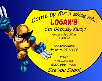 Wolverine Invitation | Etsy