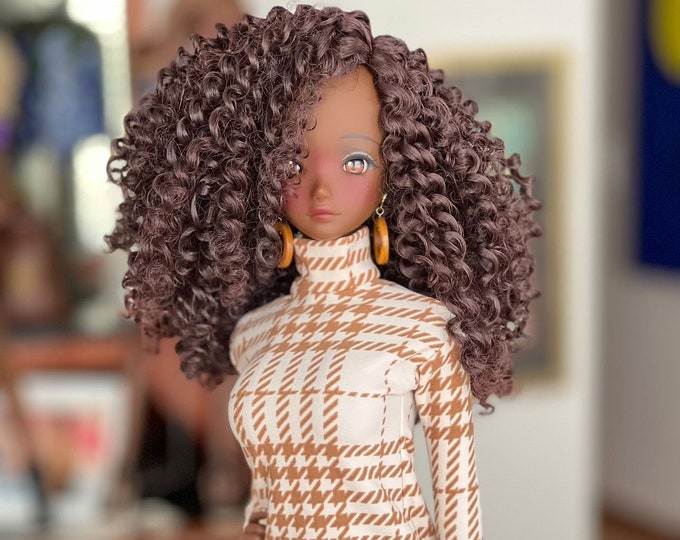 Custom Doll WIG for Smart Dolls Heat Safe Tangle Resistant 8 Head Size