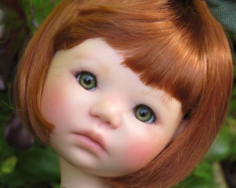 Custom  doll WIG for meadowdolls vegan mohair Tangle Resistant-fits 8-9" head size Kaye Wiggs RRFF Mymeadow Dumplings bob Zazou