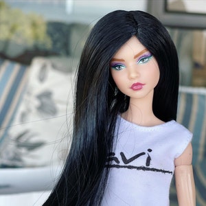 1/6 scale Custom Wig for Barbie Fashion Doll head size 3-4" BJD Dollfie pukipuki BF Pocket Doll Wig Zazou Dolls