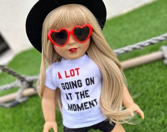 PREORDER 11" Custom Doll Wig fits American Girl Dolls Journey Girls Our Generation Gotz HEAT SAFE tangle Resistant Blonde Bangs Zazou Dolls