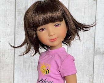 Custom doll WIG Exclusive Vegan Mohair-fits 9-10" head size Kaye Wiggs, RRFF, bjd, Girl for All Time "loose fit " PREorder