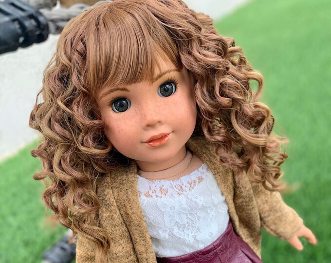 Custom Doll Wig for 18 American Girl Dolls Heat Safe tangle Resistant
