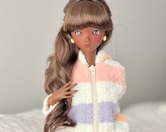PREORDER Zazou Custom doll Wig for Smart Dolls - Tangle Resistant- 8.5" head size of Bjd, SD, Dollfie Dream dolls Vegan Mohair
