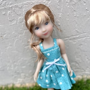 Peruka na zamówienie na głowę 13" Dianna Effner Little Darling, rozmiar 7-8" Siblies, Ellowyne, My Meadow Avery, Mini Pal Maru "Stretch Cap"