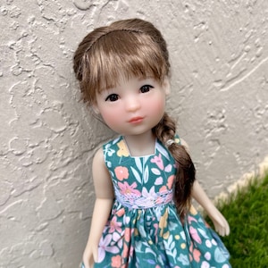 Peruka na zamówienie na głowę 13" Dianna Effner Little Darling, rozmiar 7-8" Siblies, Ellowyne, My Meadow Avery, Mini Pal Maru "Stretch Cap"