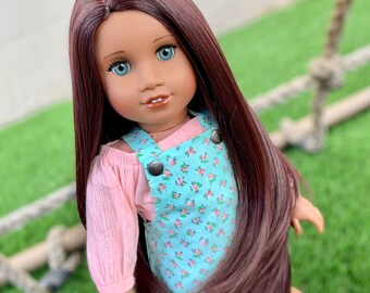 10-11/" Custom Doll WIG for 18/" American Girl Doll Descendants Uma Limited