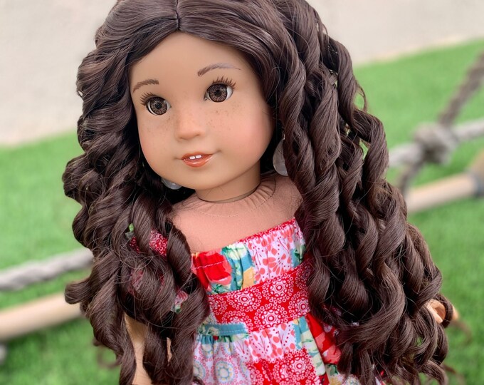 Custom Doll Wig for 18 American Girl Dolls heat Safe Tangle Resistant