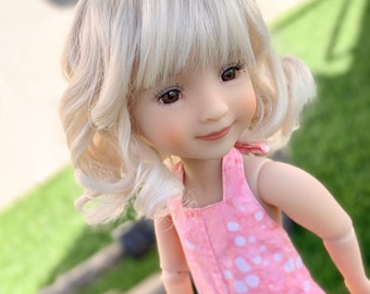 PREORDER Custom  doll WIG for 14" AG Dolls -Heat Safe-Tangle Resistant-fits 8-9" head size Kaye Wiggs Rrff  girls of the orient Blonde