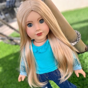 Blonde wig etsy barbie outlet
