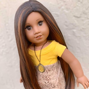 Custom 18 Inch doll Wig | Tangle Resistant | Zazou Dolls  | 11" Head Size | Made to Fit 18’’ AG Dolls OG Blythe Doll Gotz Madame