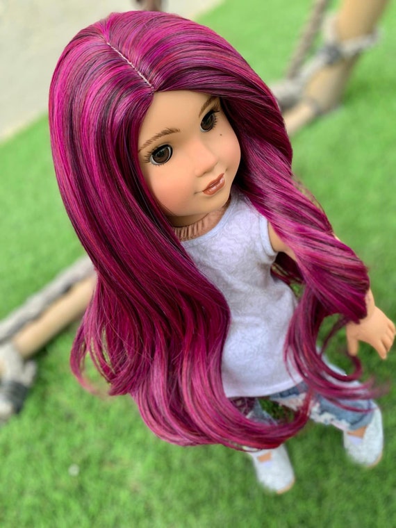 Custom Doll Wig for 18 American Girl Dolls Heat Safe Tangle Resistant Fits  10-11 Head Size of 18 Dolls OG Blythe BJD Gotz -  Sweden