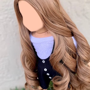 American doll custom wig for 18" Dolls - Heat Safe - Tangle Resistant - fits 11" head size of 18"  dolls OG Blythe BJD Zazou Dolls