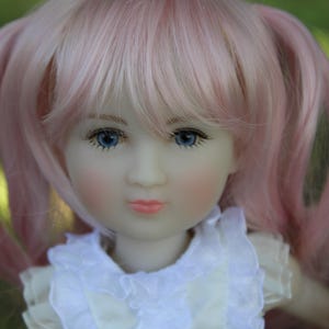 Peruka na zamówienie dla 13" Dianna Effner Little Darling rozmiar głowy 7-8" Siblies, Ellowyne, My Meadow Avery, Mini Pal Maru & Friends, Liz Frost girls