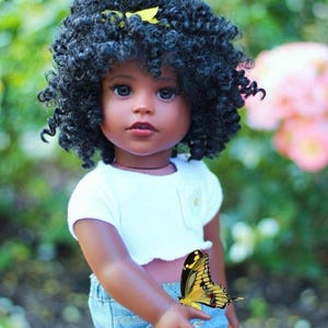 PREORDER Zazou Dolls Custom doll wig for 18&quot; American Doll   Tangle Resistant - fits 10-11&quot; head size of 18&quot; dolls OG Blythe BJD Gotz