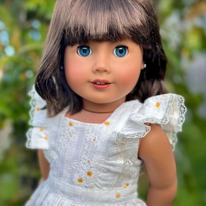 Custom doll wig for 18" American Girl Dolls - Vegan Mohair-fits 10-11" head size "Stretch Cap" OG Blythe BJD Gotz meadowdolls Zazou